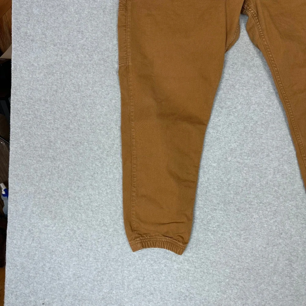 Carhartt Mens Relaxed Fit Canvas Jogger Pants Brown 40 Short Carpenter Utility - Picture 8 of 12